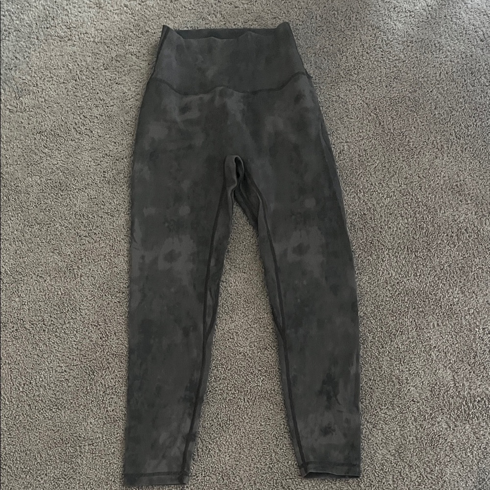 ZYIA Active Ribbed Gray Leggings